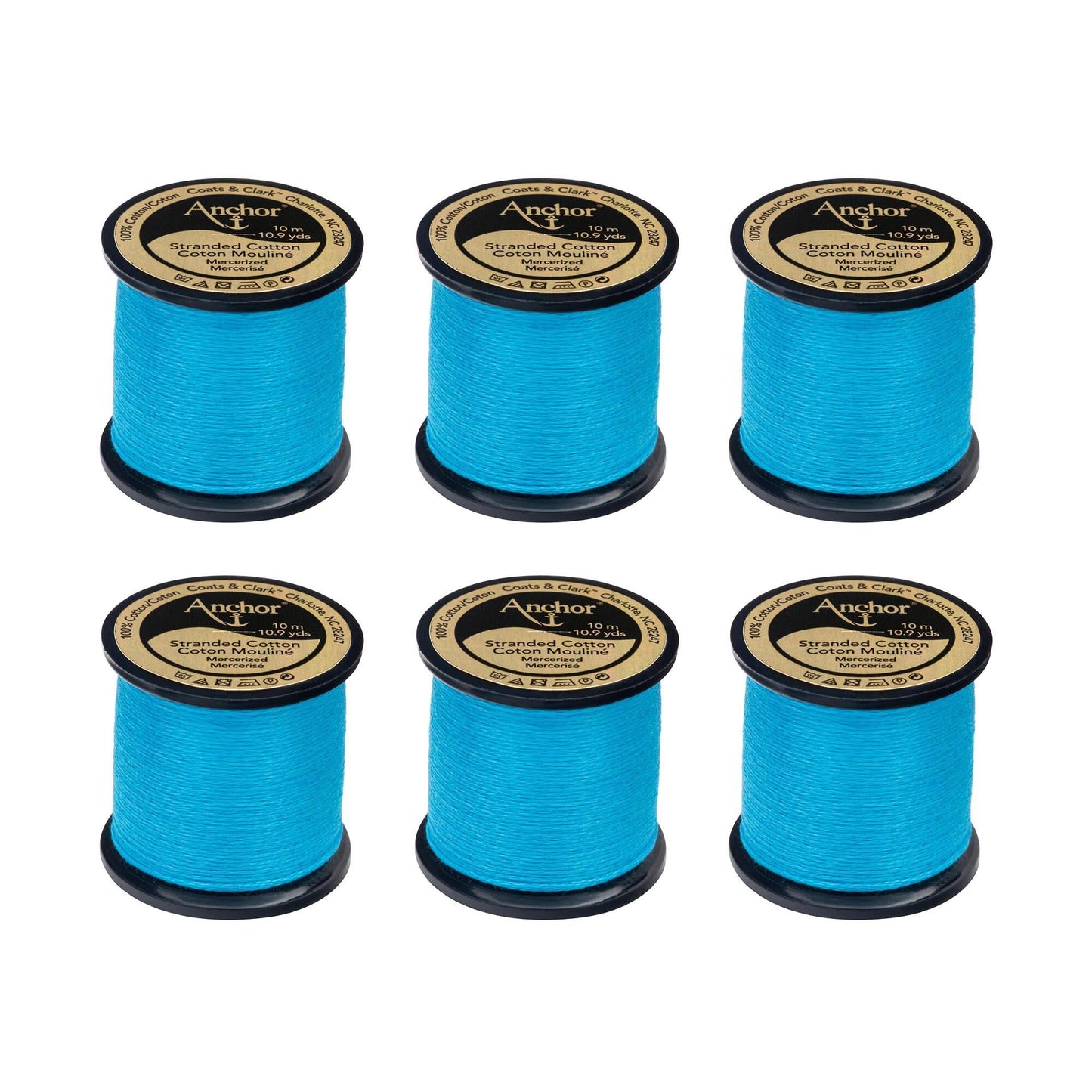 AN Spooled Floss 10 Meters (6 Pack) - Clearance shades