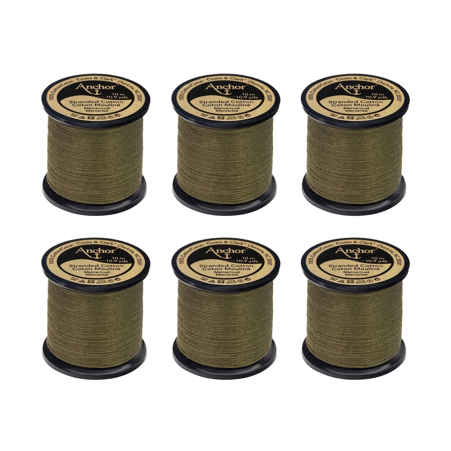 AN Spooled Floss 10 Meters (6 Pack) - Clearance shades
