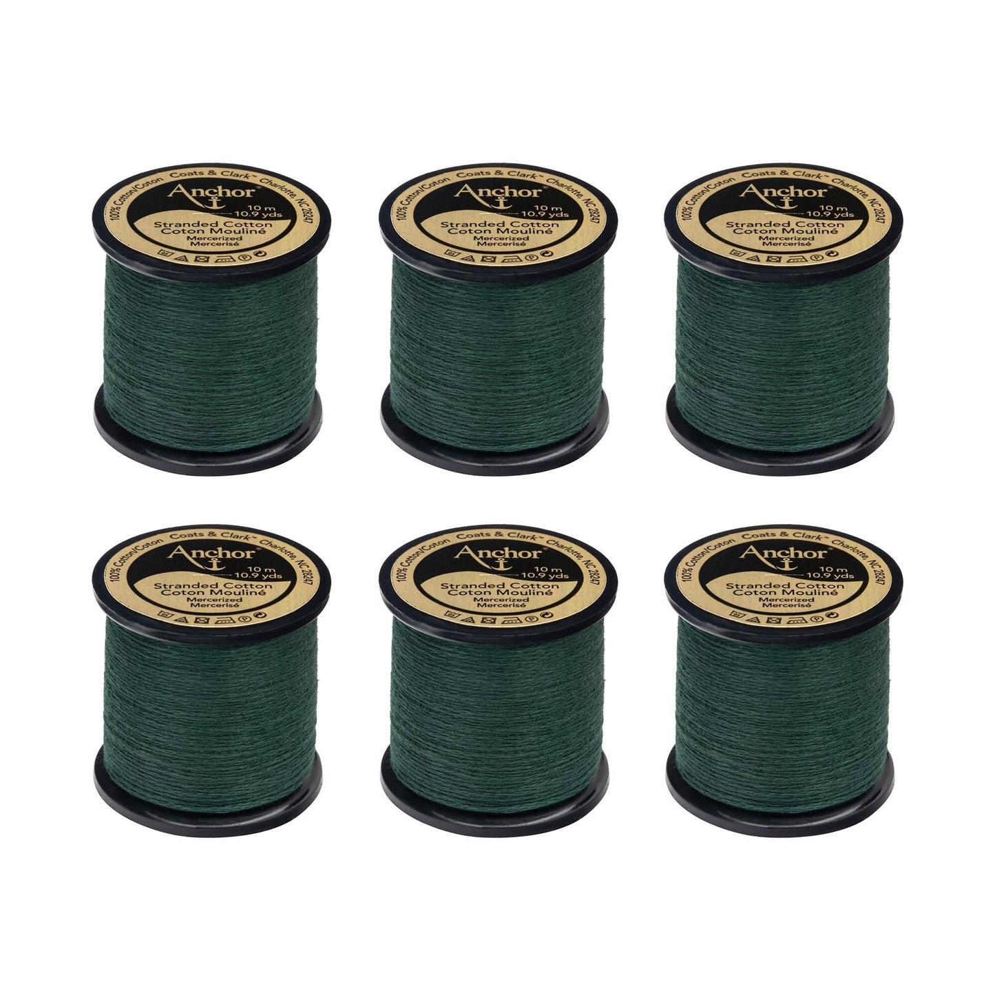 AN Spooled Floss 10 Meters (6 Pack) - Clearance shades