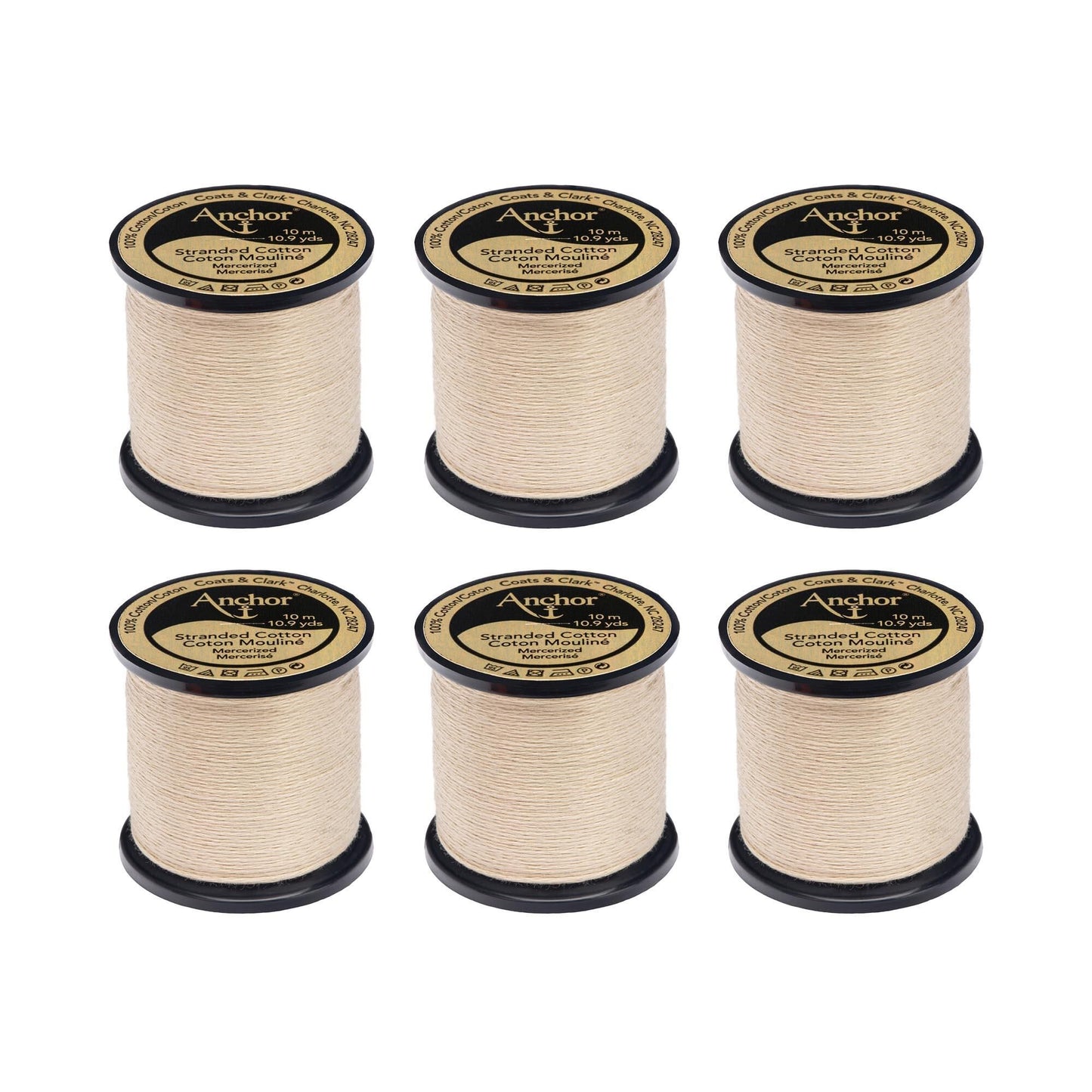 AN Spooled Floss 10 Meters (6 Pack) - Clearance shades