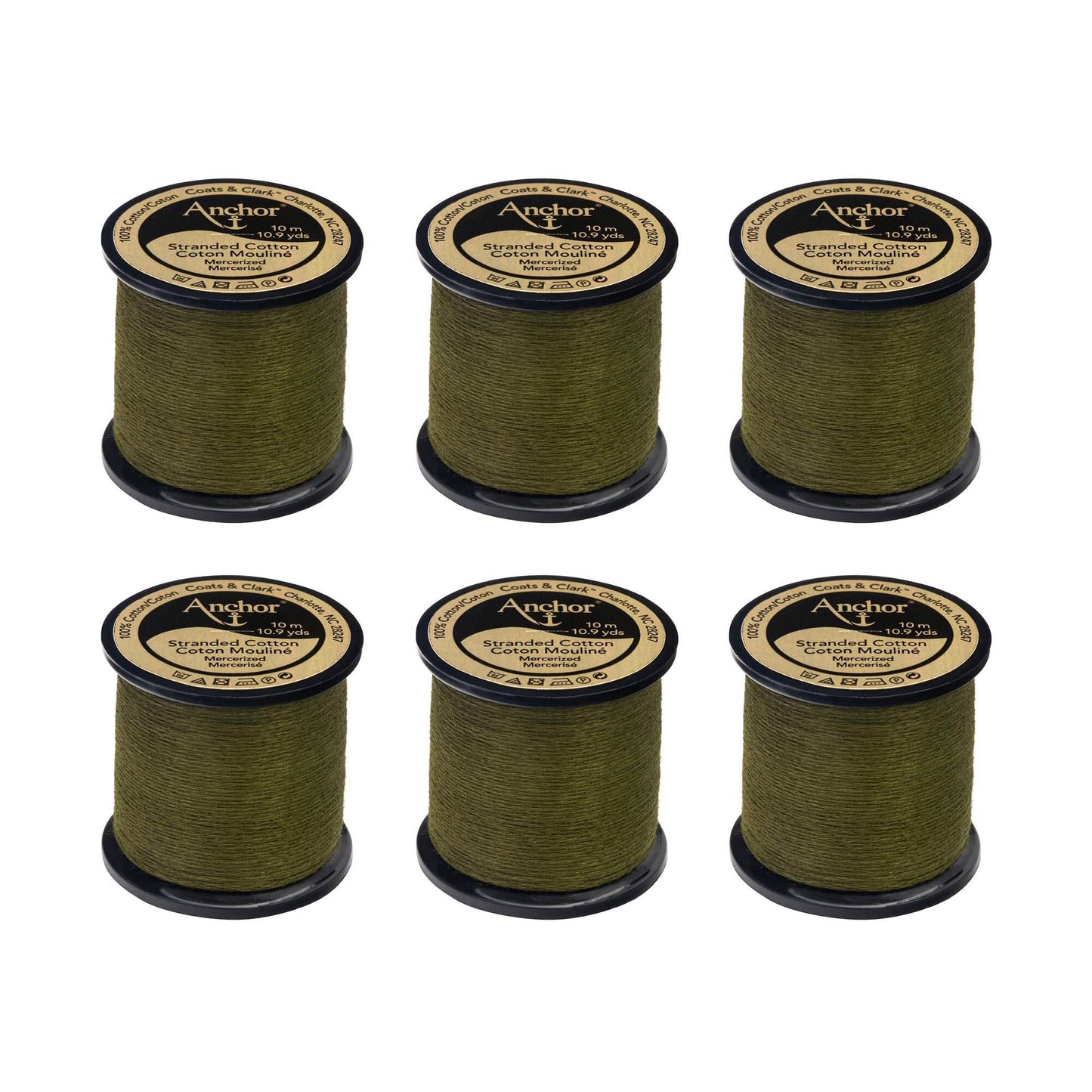 AN Spooled Floss 10 Meters (6 Pack) - Clearance shades