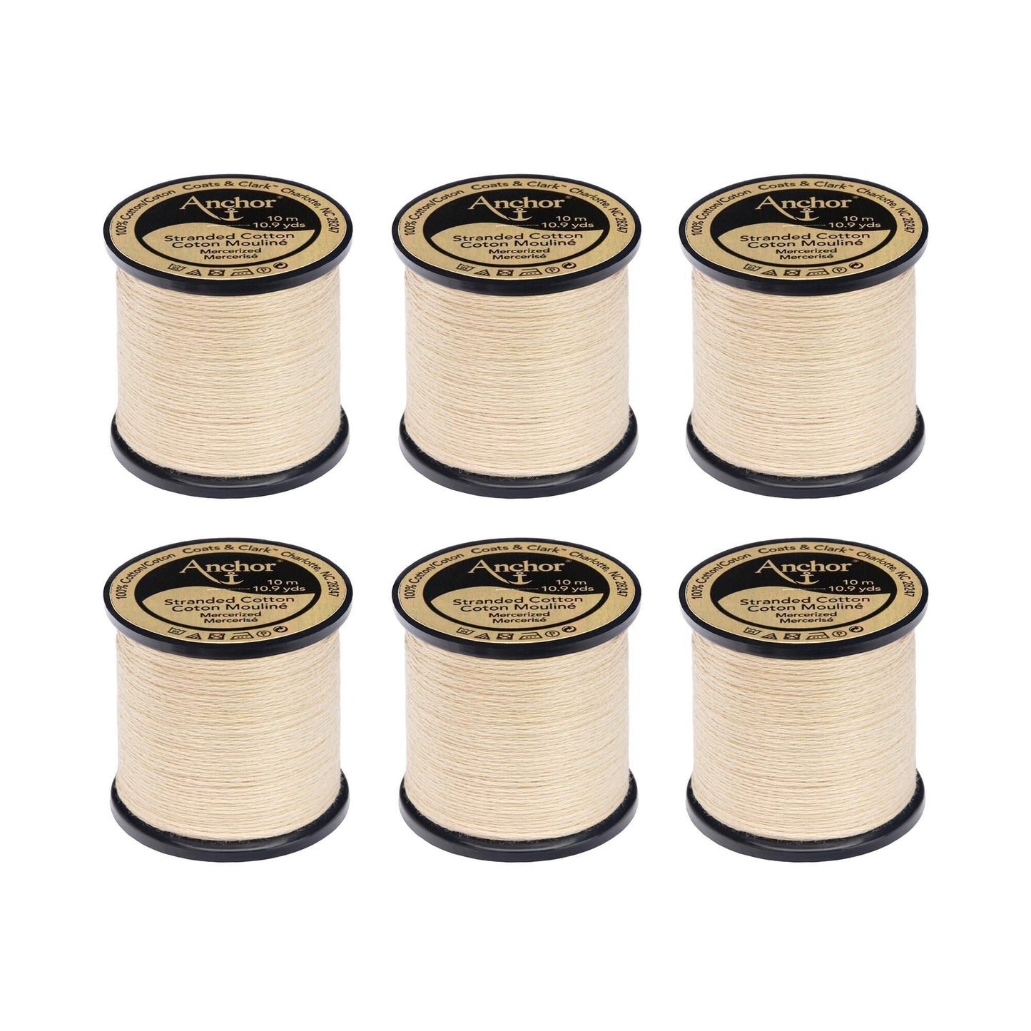 AN Spooled Floss 10 Meters (6 Pack) - Clearance shades