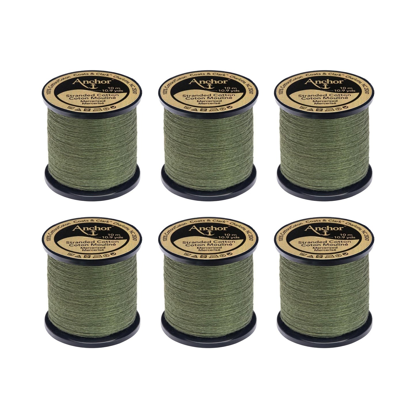 AN Spooled Floss 10 Meters (6 Pack) - Clearance shades