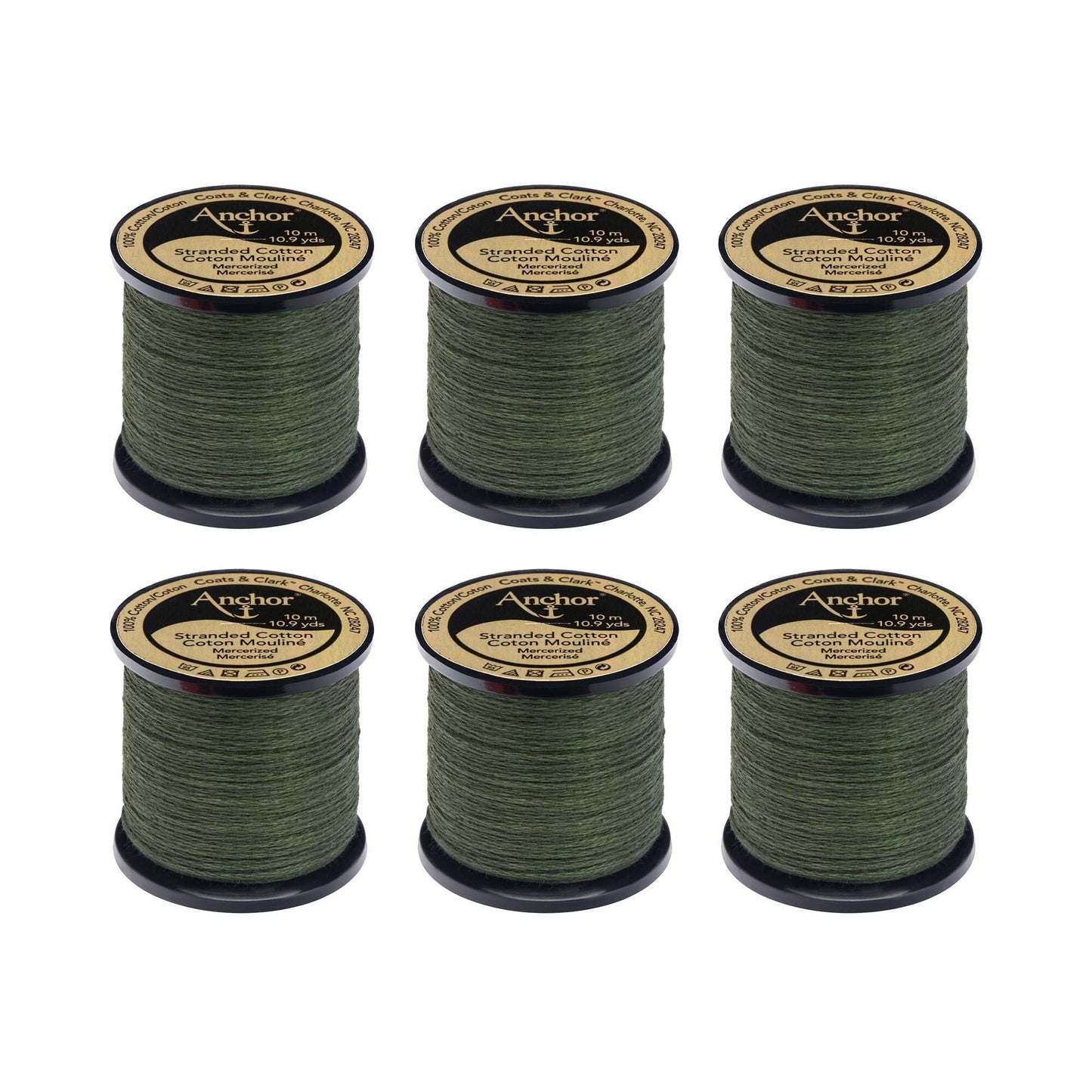 AN Spooled Floss 10 Meters (6 Pack) - Clearance shades