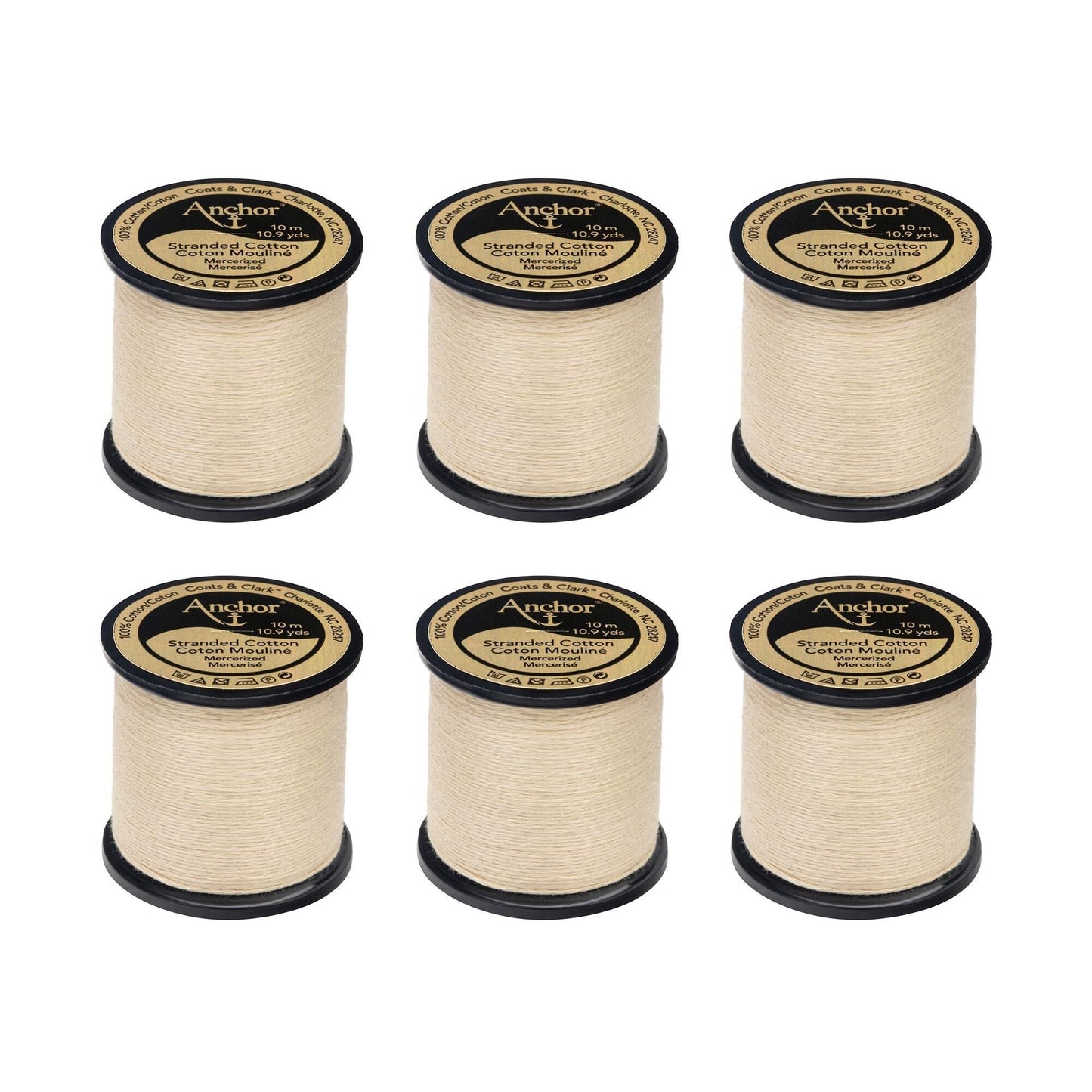 AN Spooled Floss 10 Meters (6 Pack) - Clearance shades
