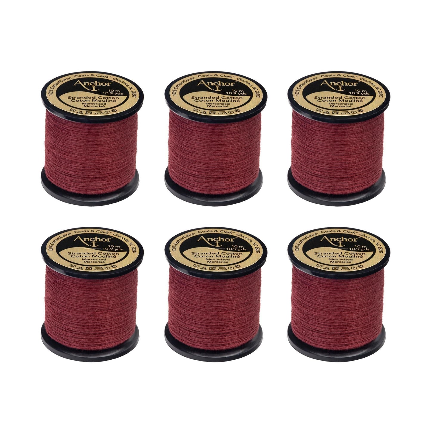 AN Spooled Floss 10 Meters (6 Pack) - Clearance shades