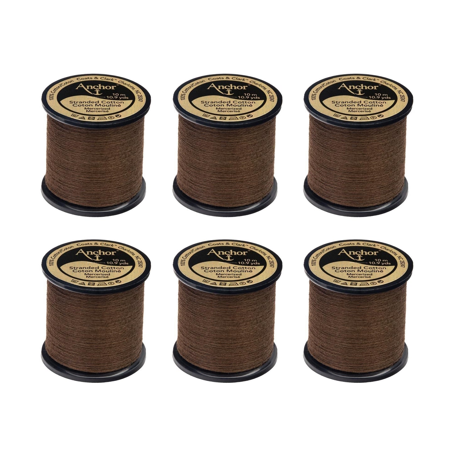 AN Spooled Floss 10 Meters (6 Pack) - Clearance shades