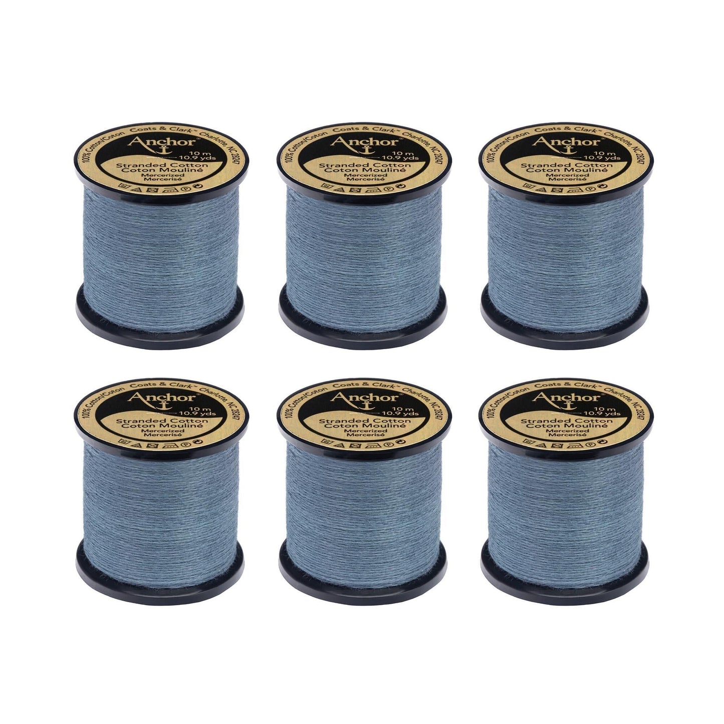 AN Spooled Floss 10 Meters (6 Pack) - Clearance shades