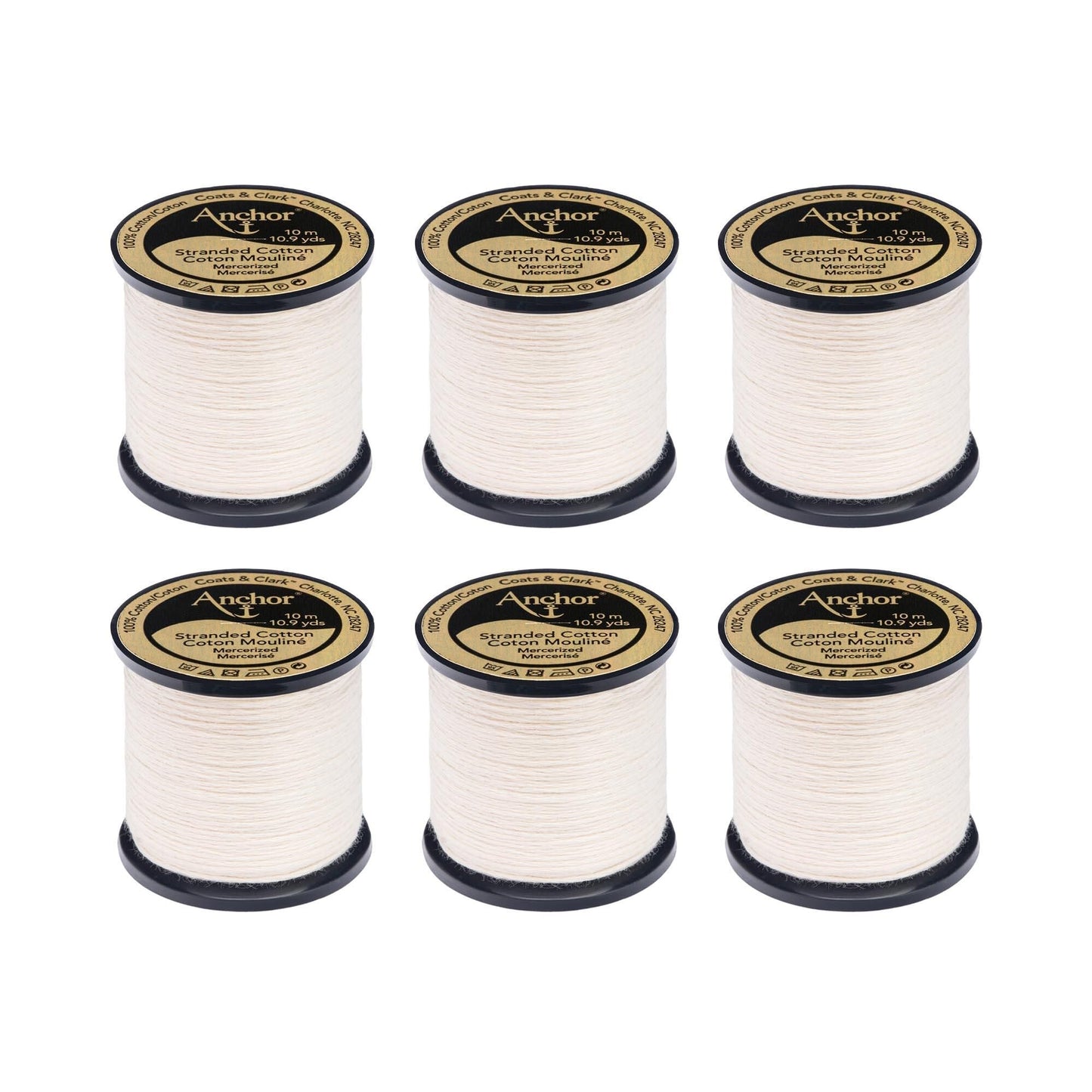 AN Spooled Floss 10 Meters (6 Pack) - Clearance shades