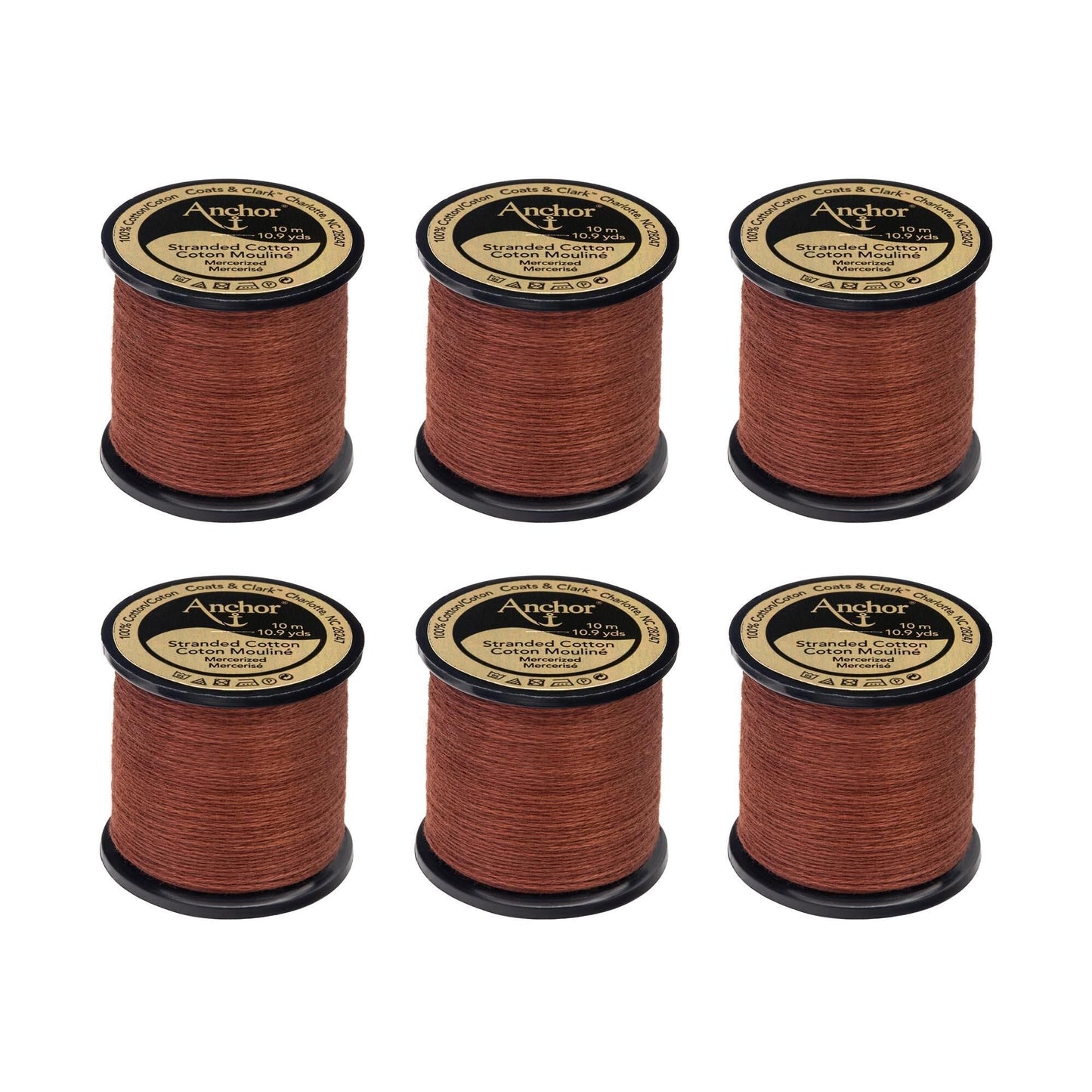 AN Spooled Floss 10 Meters (6 Pack) - Clearance shades