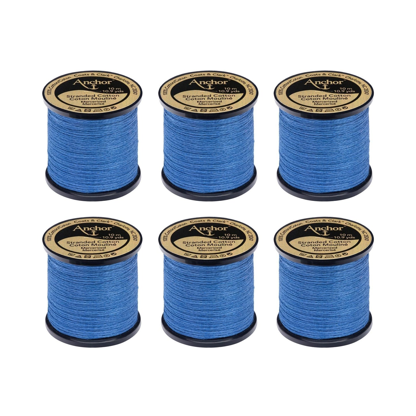 AN Spooled Floss 10 Meters (6 Pack) - Clearance shades