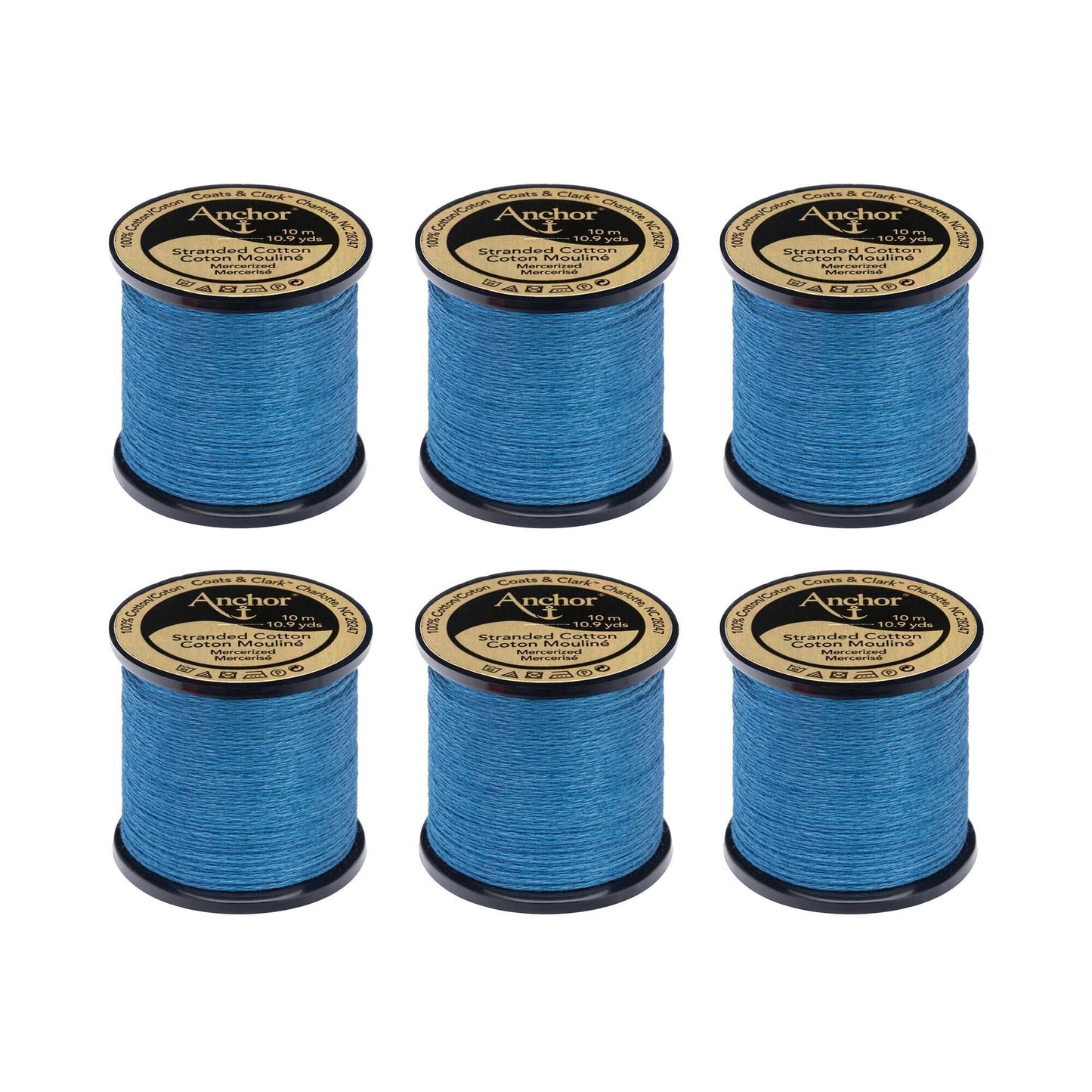 AN Spooled Floss 10 Meters (6 Pack) - Clearance shades