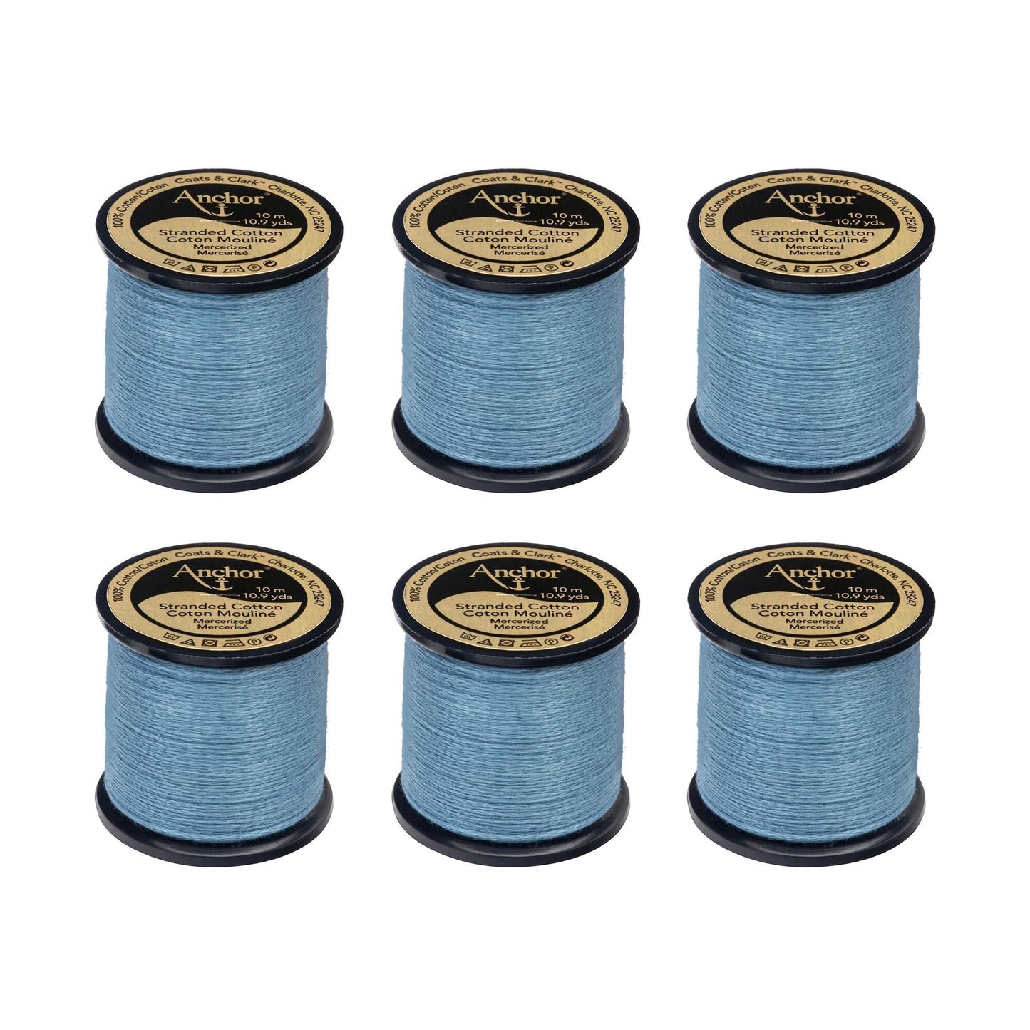 AN Spooled Floss 10 Meters (6 Pack) - Clearance shades