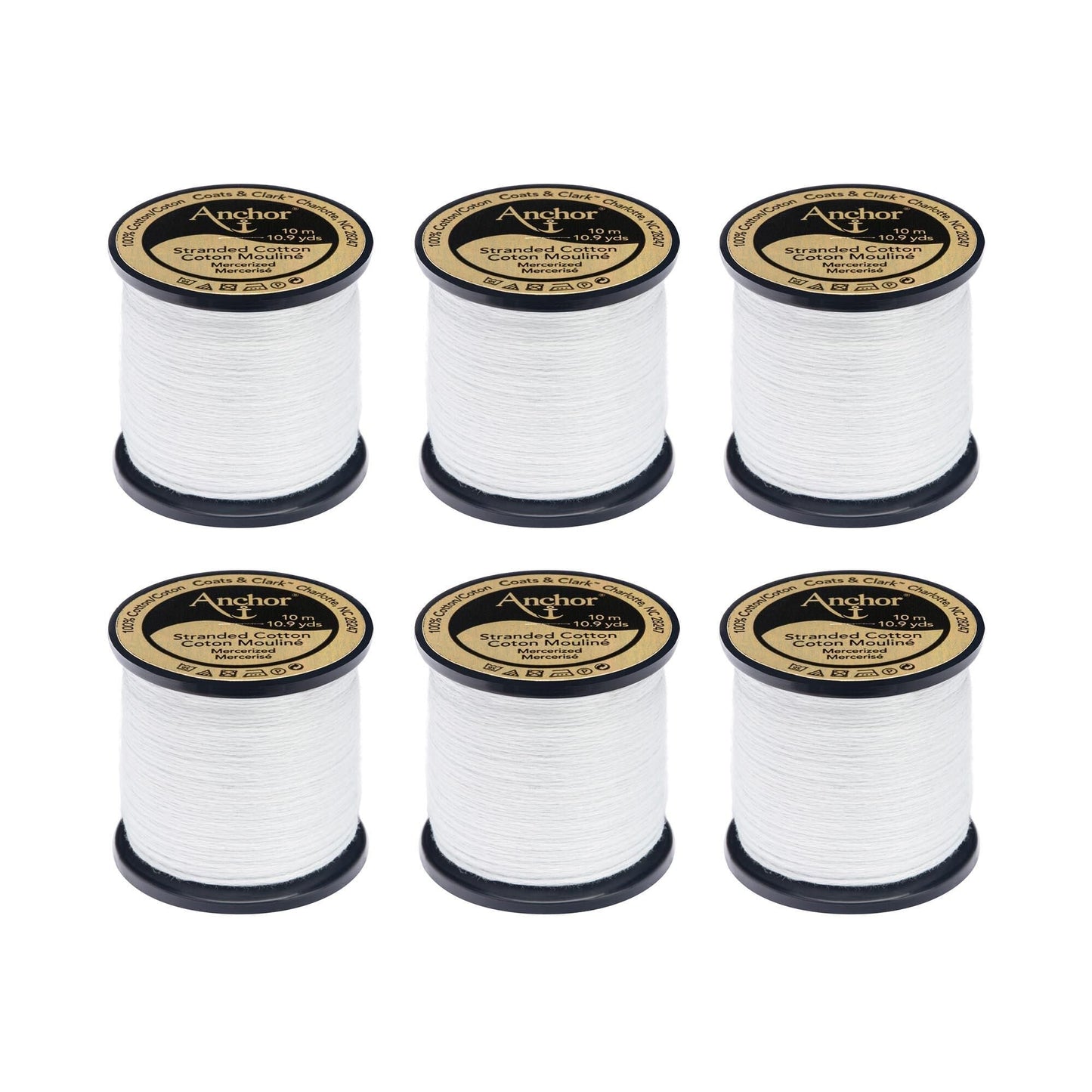 AN Spooled Floss 10 Meters (6 Pack) - Clearance shades