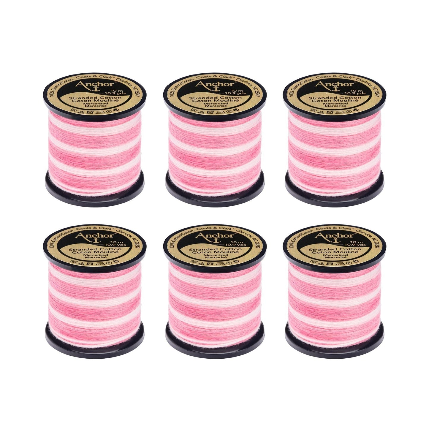 AN Spooled Floss 10 Meters (6 Pack) - Clearance shades