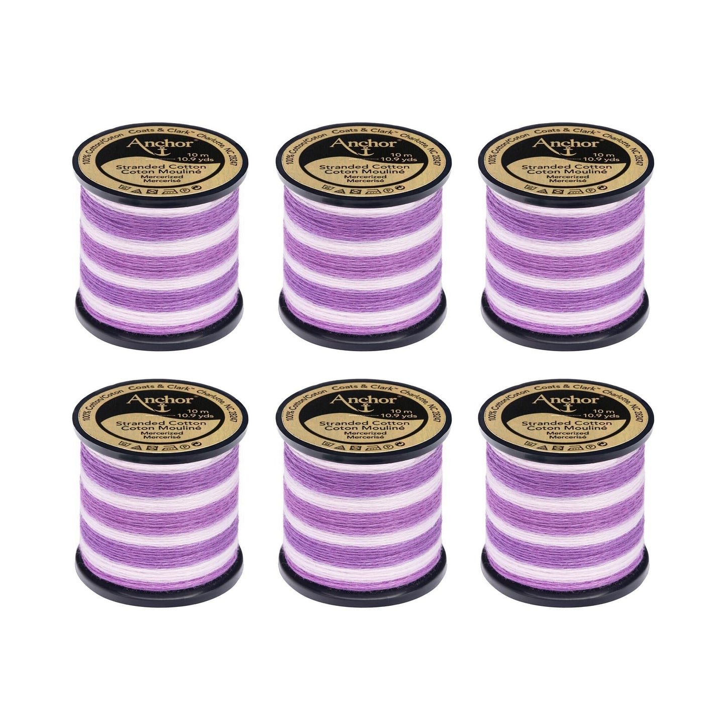 AN Spooled Floss 10 Meters (6 Pack) - Clearance shades
