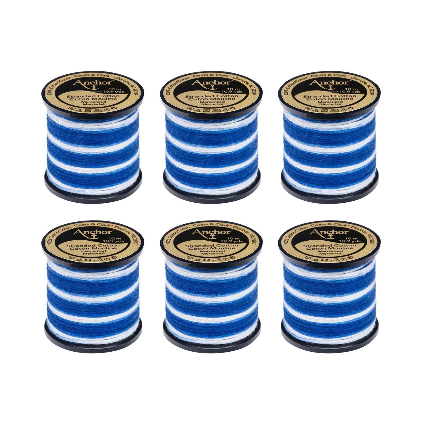 AN Spooled Floss 10 Meters (6 Pack) - Clearance shades