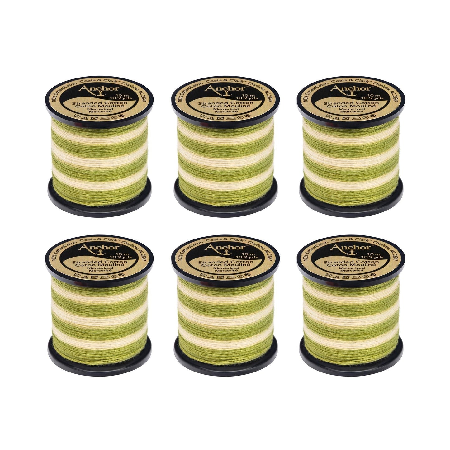 AN Spooled Floss 10 Meters (6 Pack) - Clearance shades