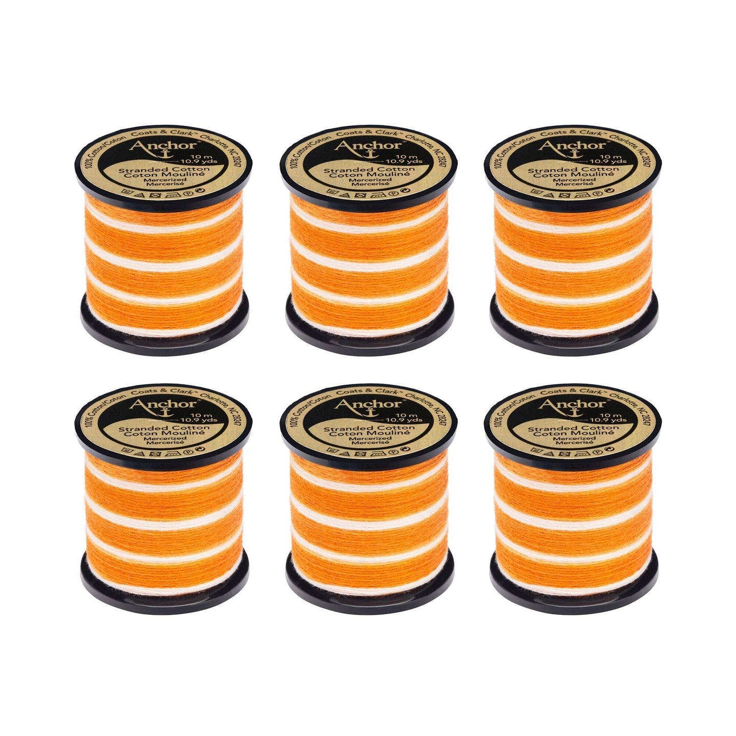 AN Spooled Floss 10 Meters (6 Pack) - Clearance shades