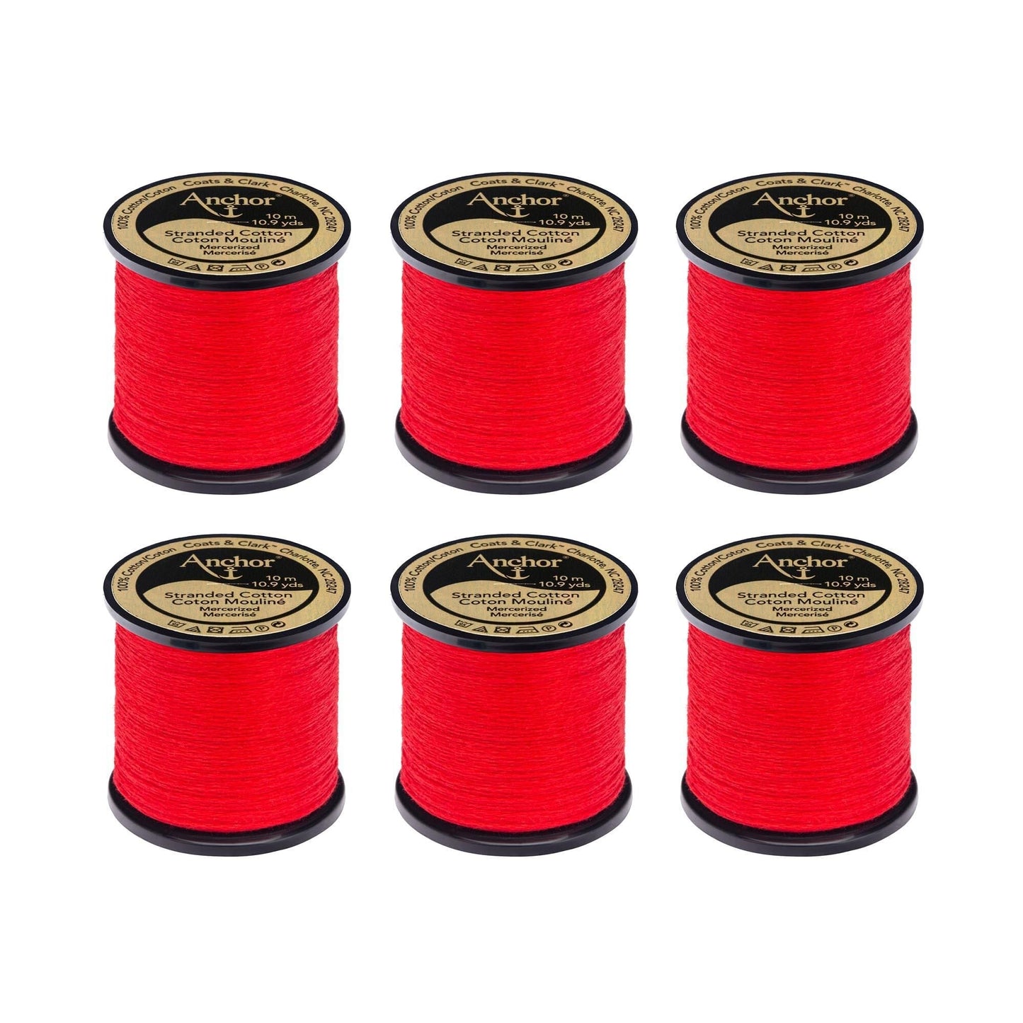 AN Spooled Floss 10 Meters (6 Pack) - Clearance shades