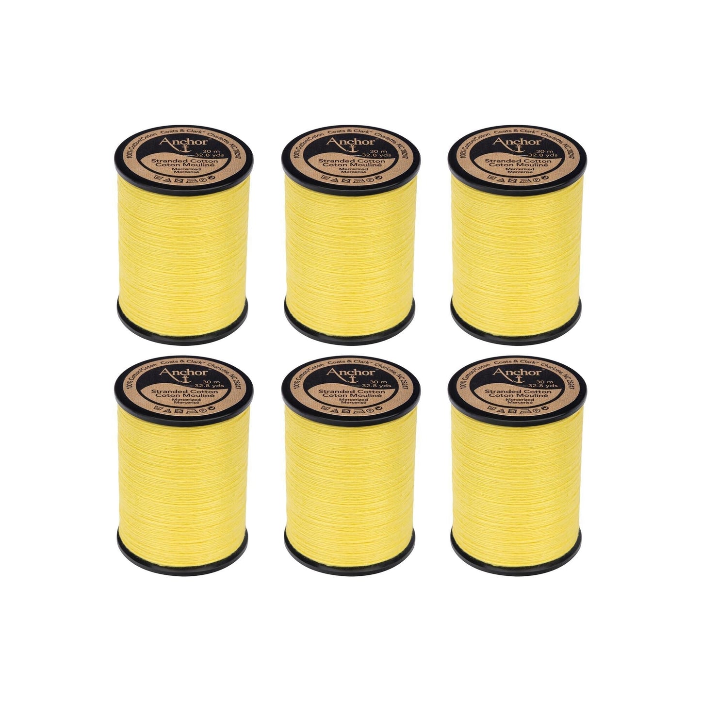 AN Spooled Cotton 30 Meters (6 Pack) - Clearance shades