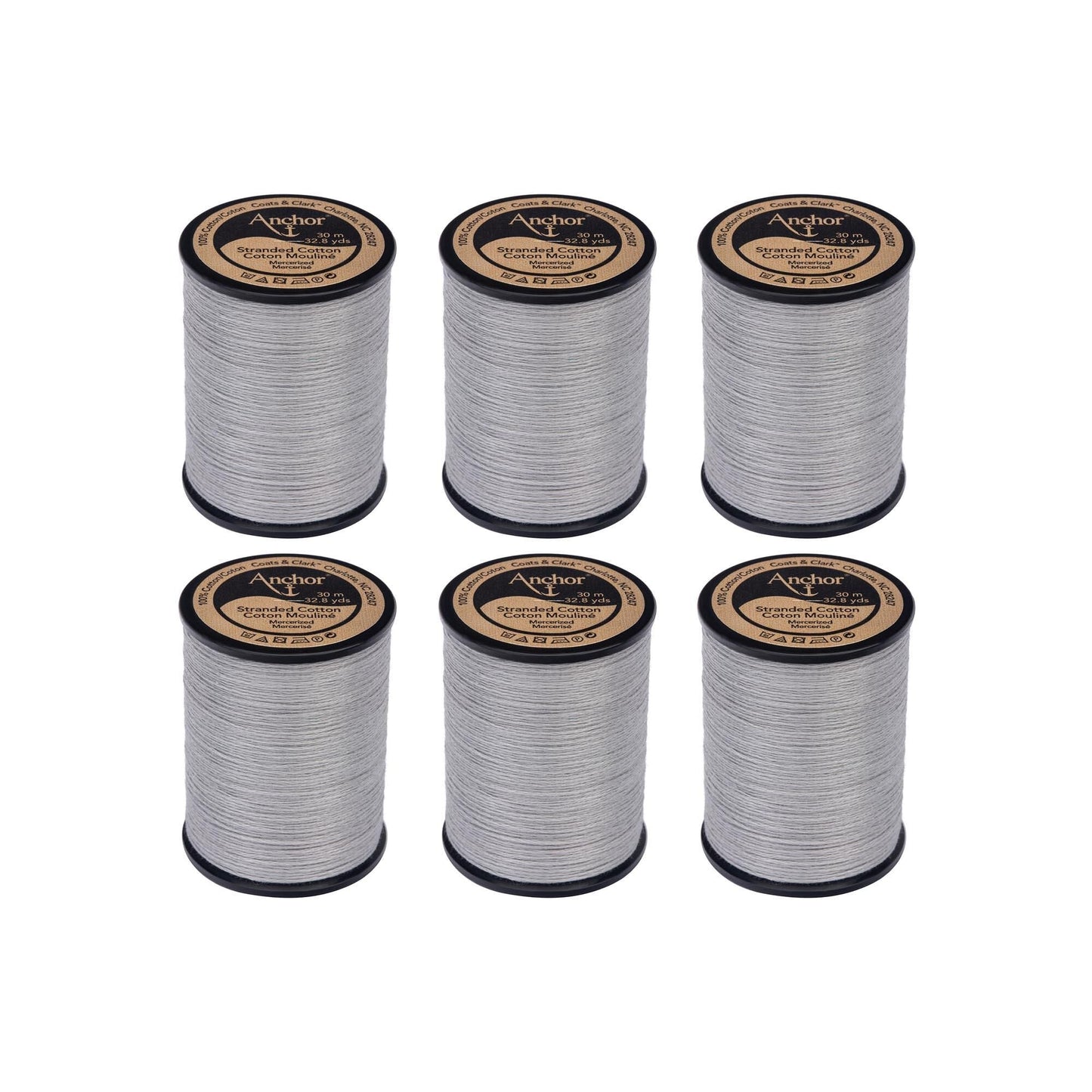 AN Spooled Cotton 30 Meters (6 Pack) - Clearance shades