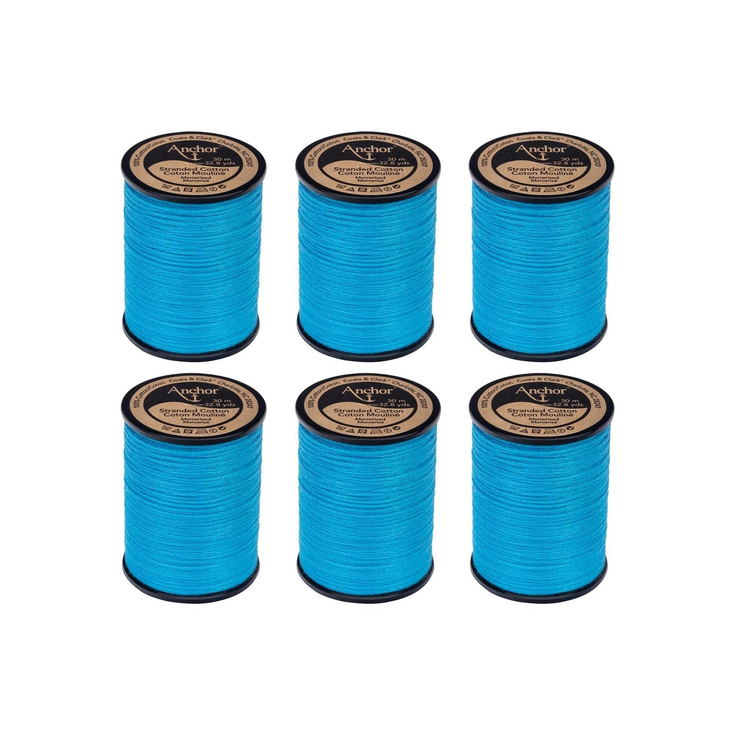AN Spooled Cotton 30 Meters (6 Pack) - Clearance shades