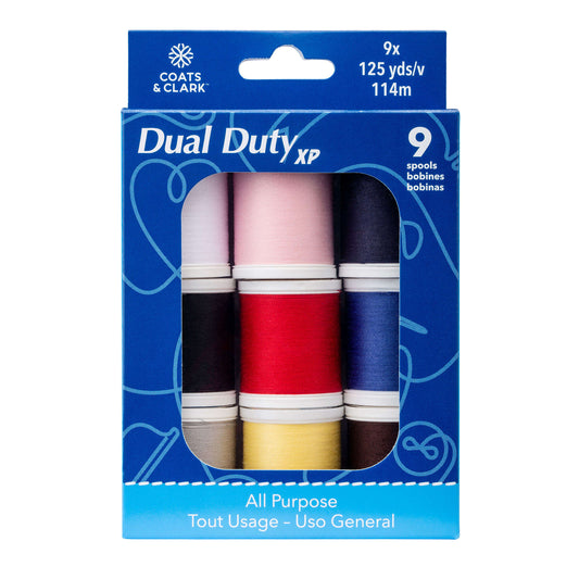 CC Dual Duty XP All Purpose Sewing Thread Set, 9 Spools