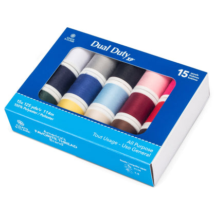 CC Dual Duty XP All Purpose Sewing Thread Set, 15 Spools