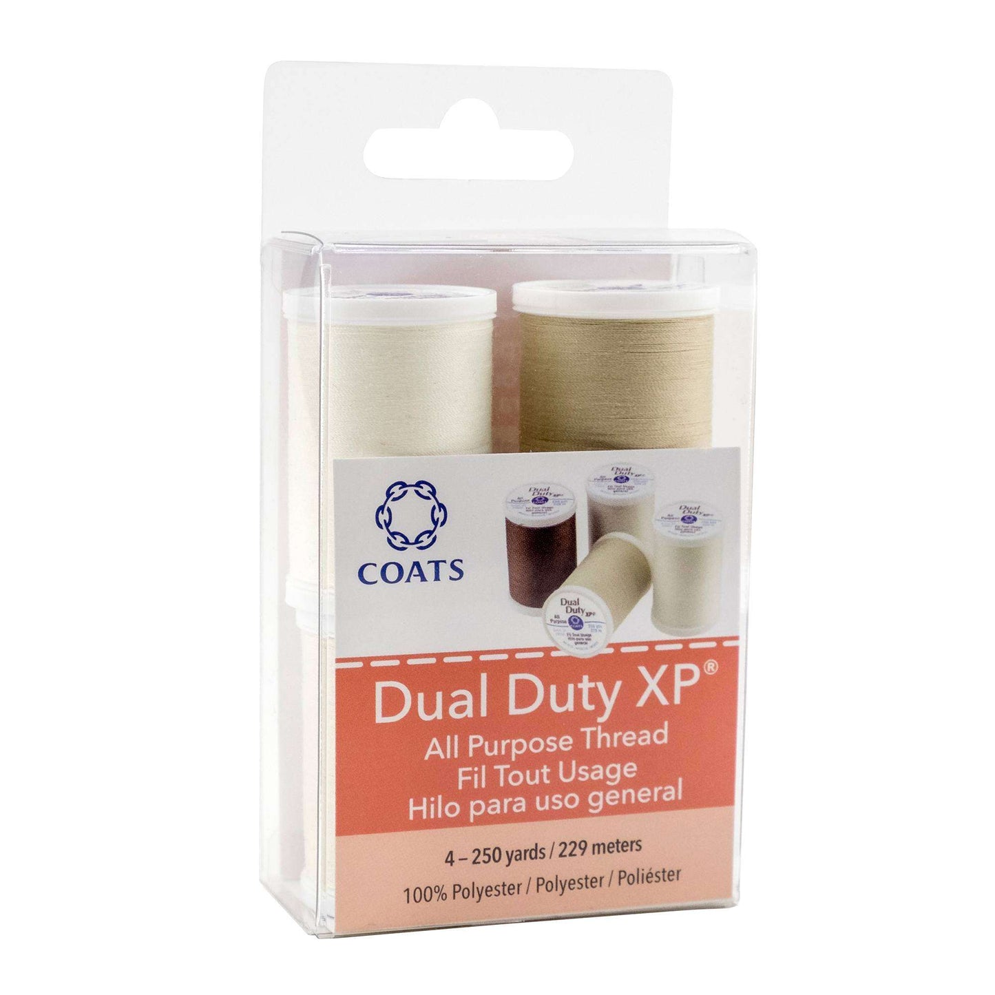 CC Dual Duty XP All Purpose Sewing Thread, 4 Spools - Clearance shades