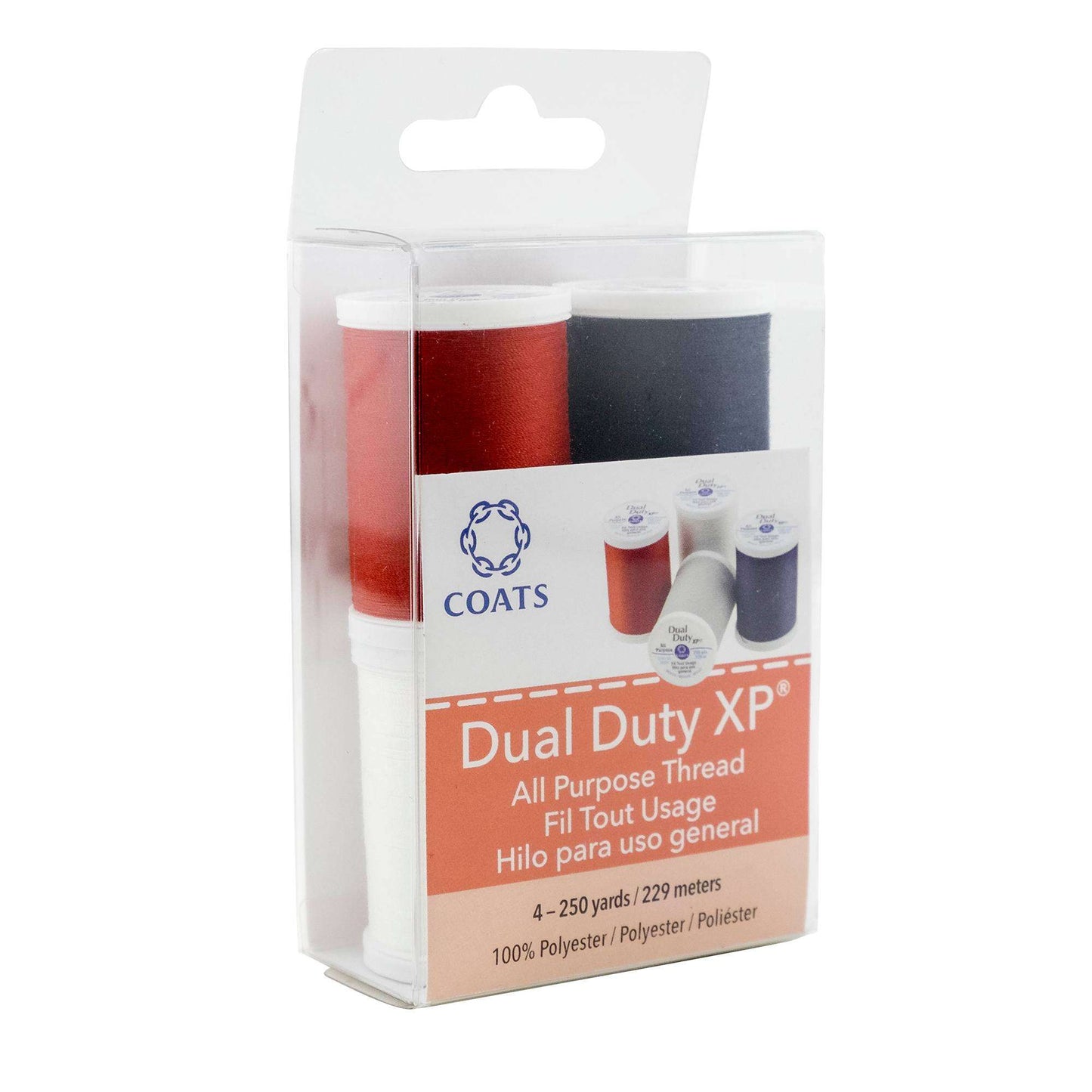 CC Dual Duty XP All Purpose Sewing Thread, 4 Spools - Clearance shades
