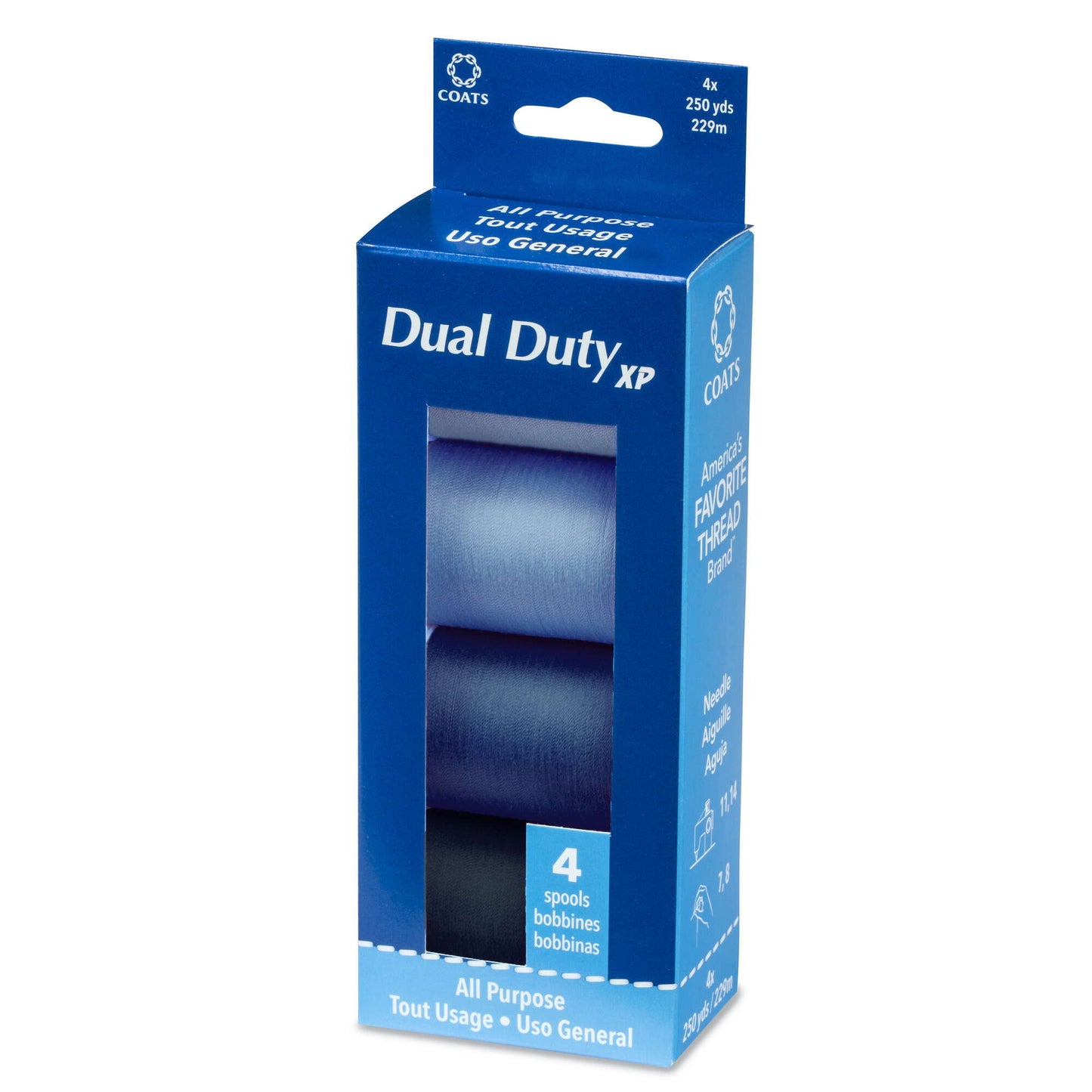 CC Dual Duty XP All Purpose Sewing Thread, 4 Spools - Clearance shades