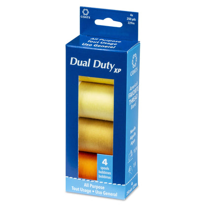 CC Dual Duty XP All Purpose Sewing Thread, 4 Spools - Clearance shades