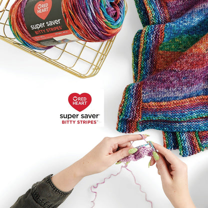 RH Super Saver Bitty Stripes Yarn