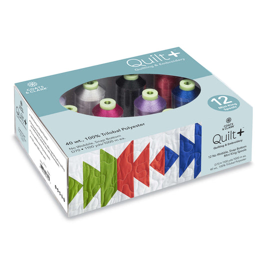 CC Quilt + Quilting & Embroidery Thread 12 Spool Set  - Clearance items