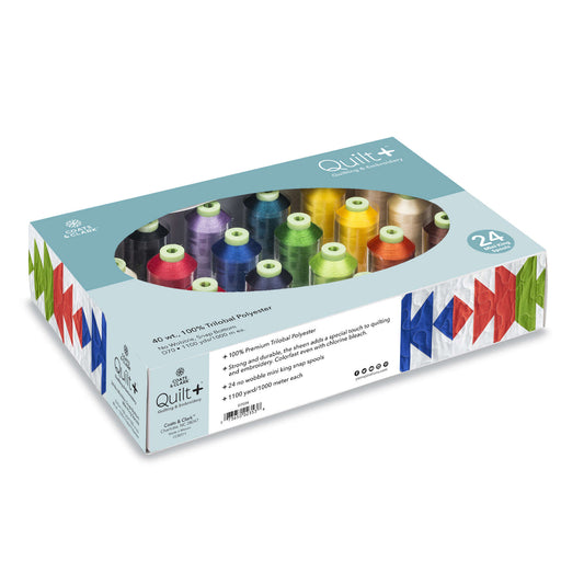 CC Quilt + Quilting & Embroidery Thread with Storage Box - Clearance Items