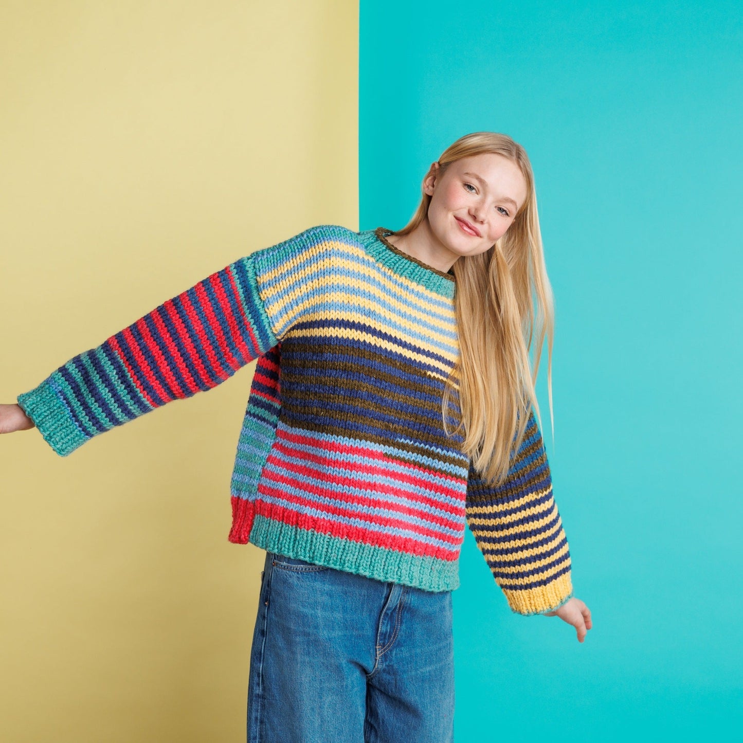 RH Super Easy Stripes Yarn (198G/7oz)